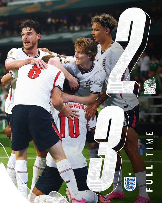 England World Cup Victory: Into the last 16 Mexico 2-3 England